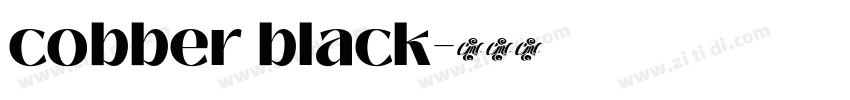 cobber black字体转换